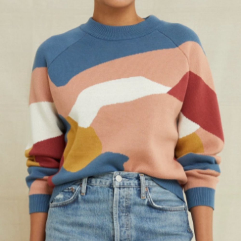Amour Vert Abstract Multicolor Sweater